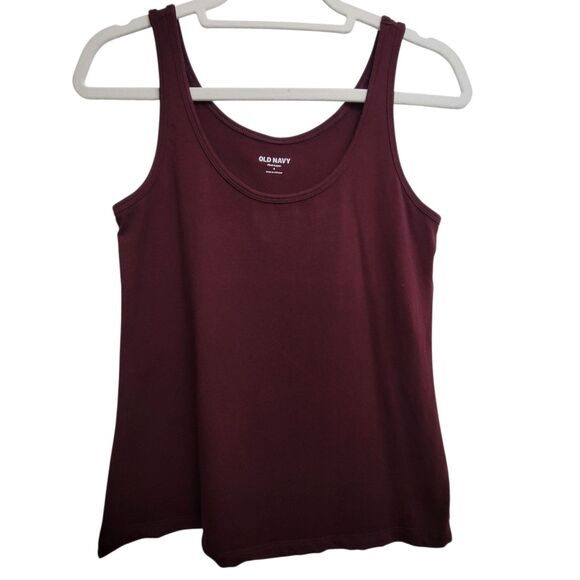 Old Navy Burgundy First Layer Tank Top Size Small - Picture 1 of 6